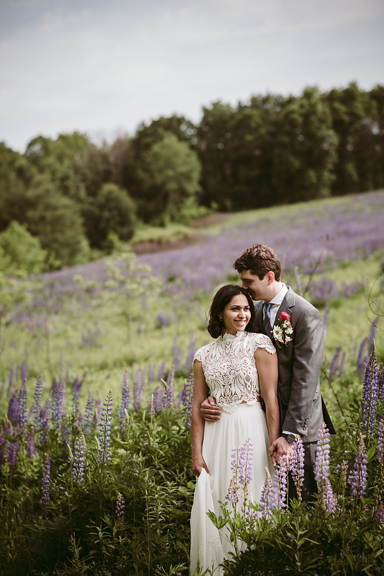 State Park Elopement at Governor Dodge, Lupine Field Elopement photos - Natural Intuition Photography