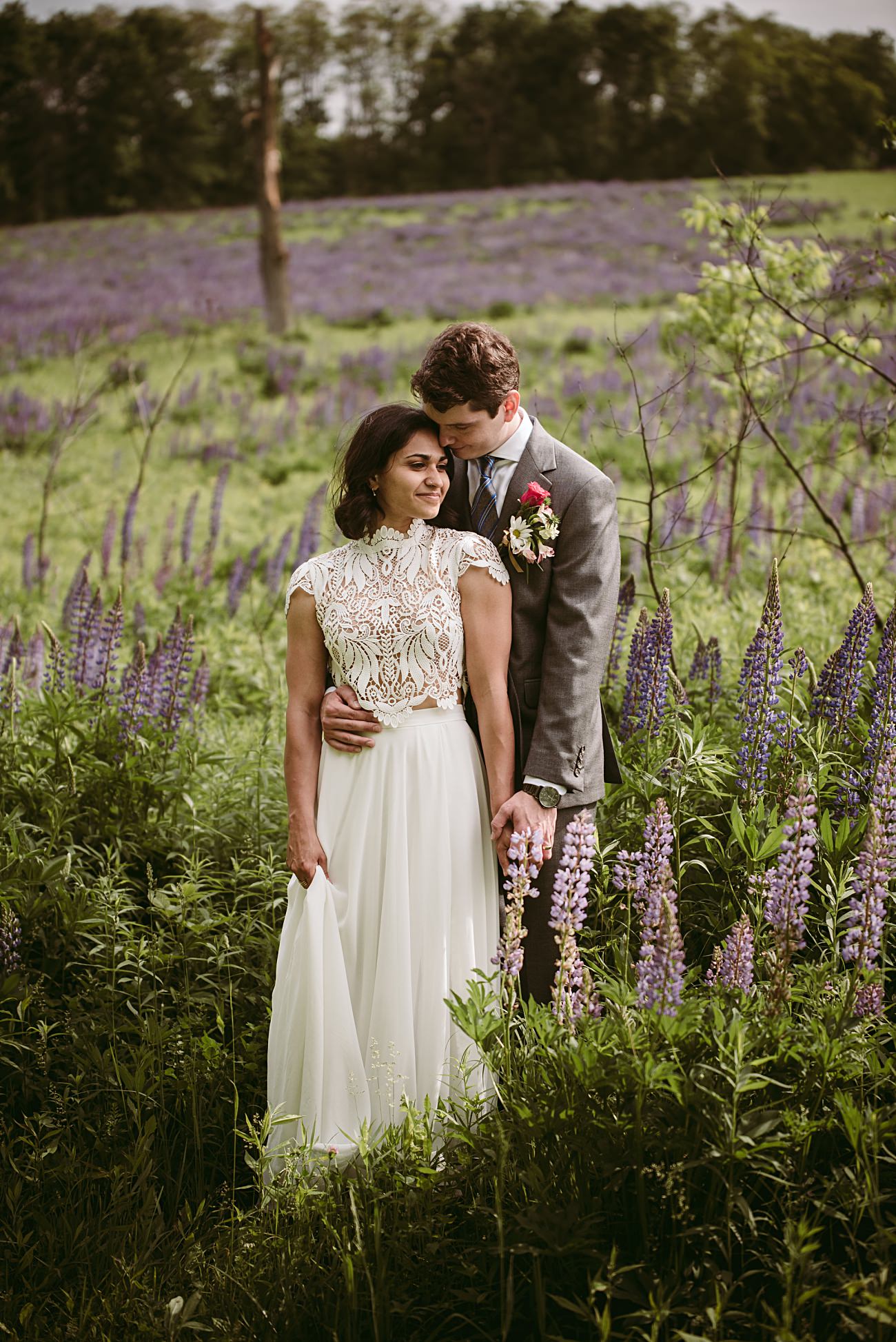 State Park Elopement at Governor Dodge, Lupine Field Elopement photos - Natural Intuition Photography
