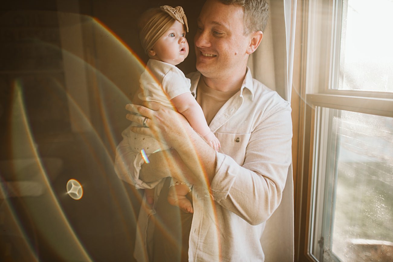 at home newborn photography session