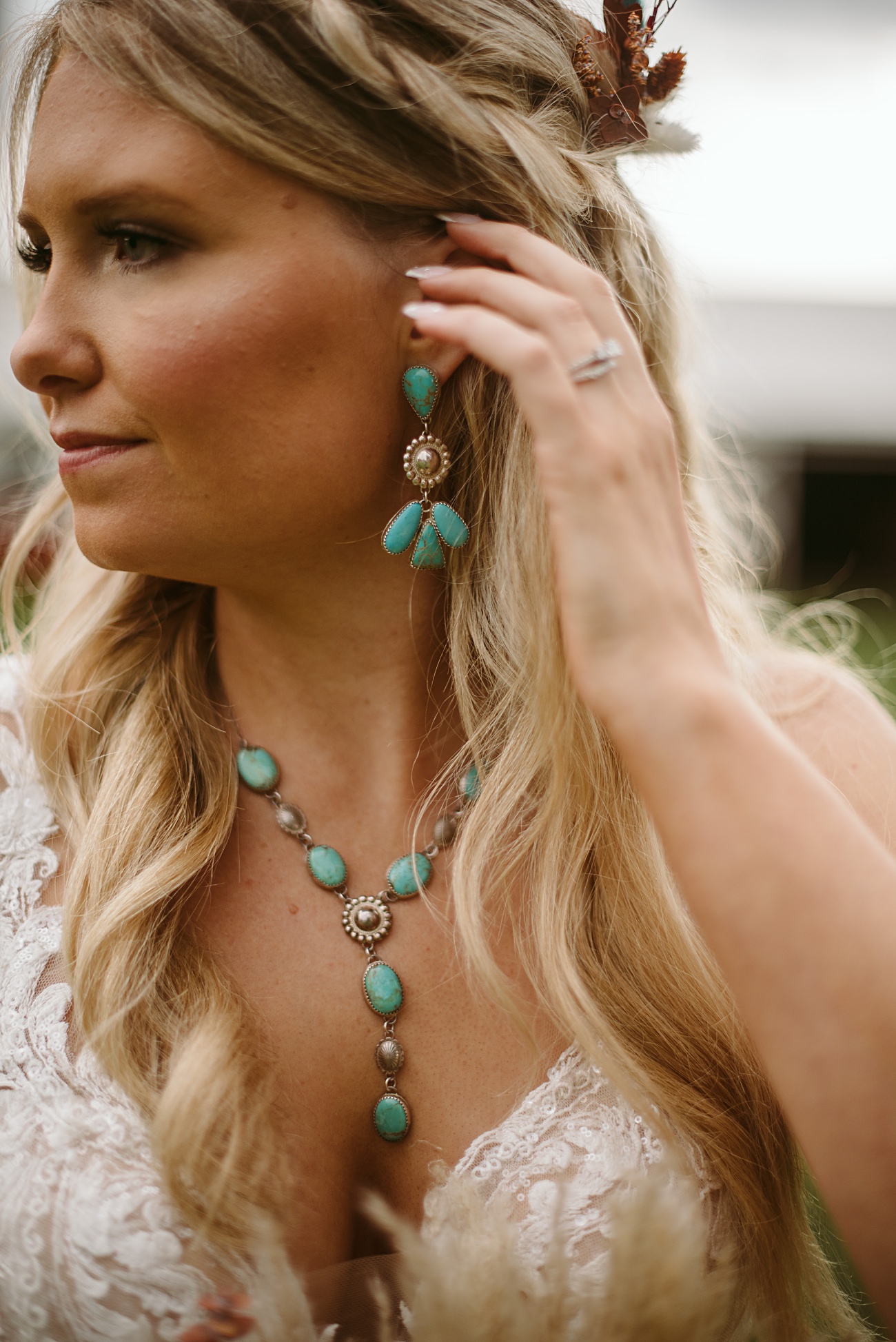 western wedding style for bride