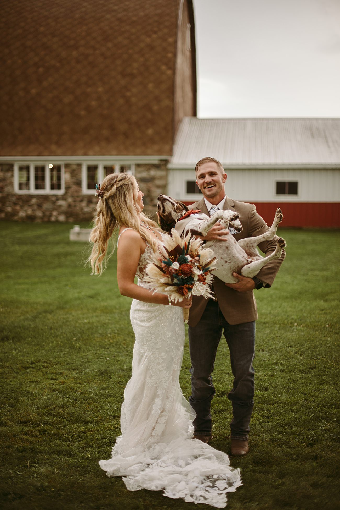 wedding with a dog