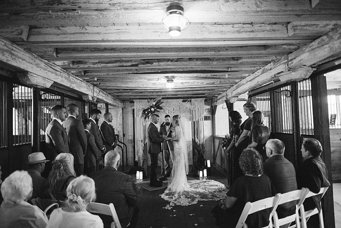 barn wedding in wisconsin