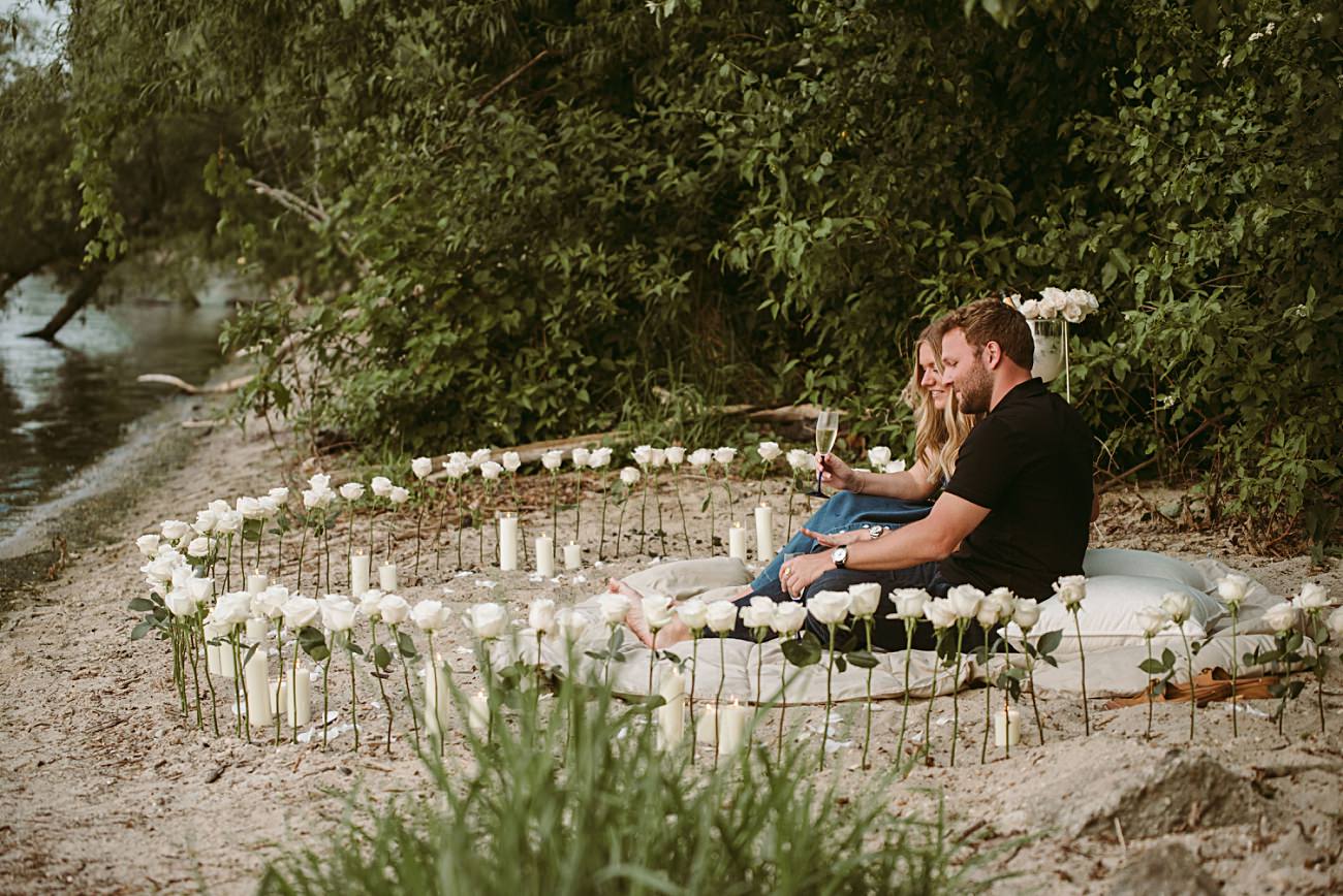 Picnic Point Proposal Photography, Madison WI proposal photographer