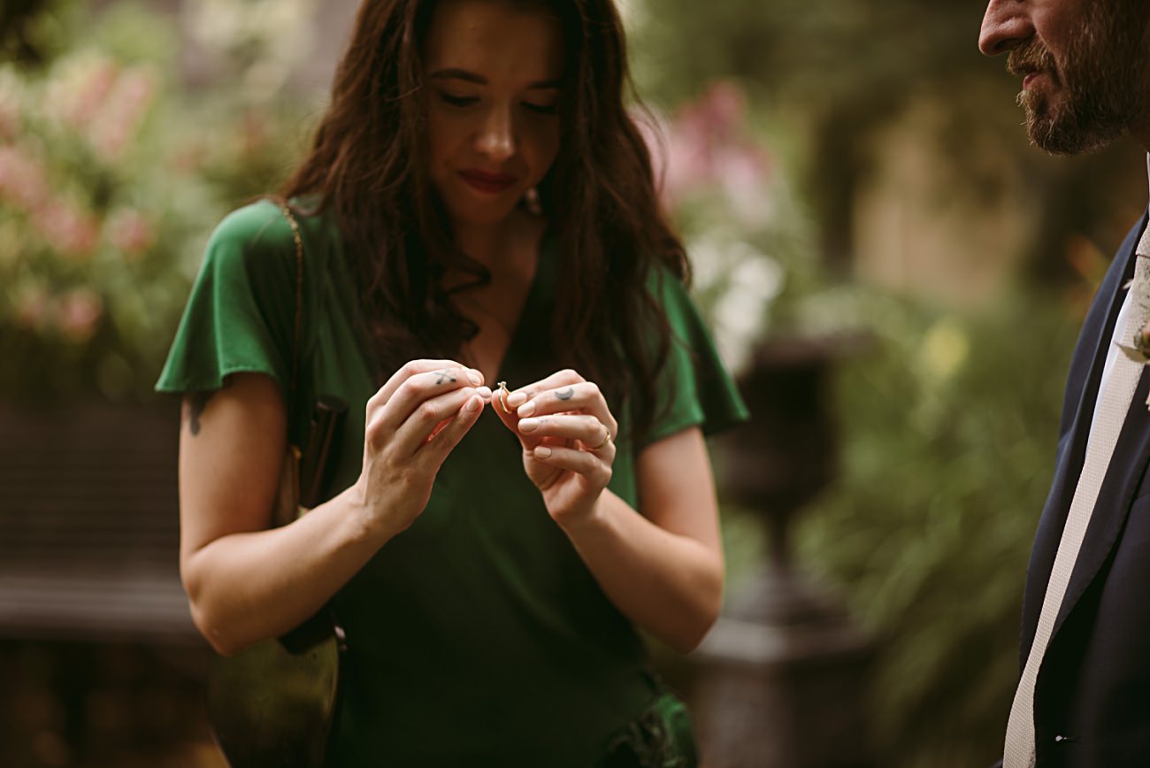 Period Garden Wedding Photos downtown Madison Wisconsin