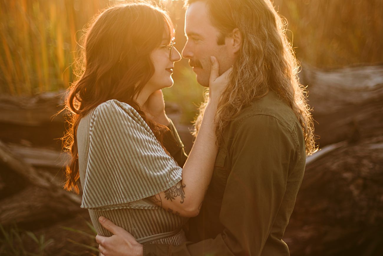 Golden Cherokee Marsh Engagement Session. Fall engagement photos, madison wi