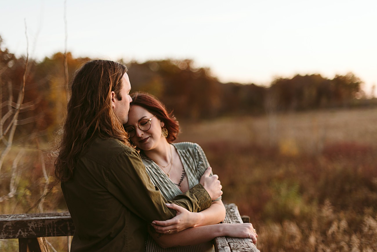 Golden Cherokee Marsh Engagement Session. Fall engagement photos, madison wi