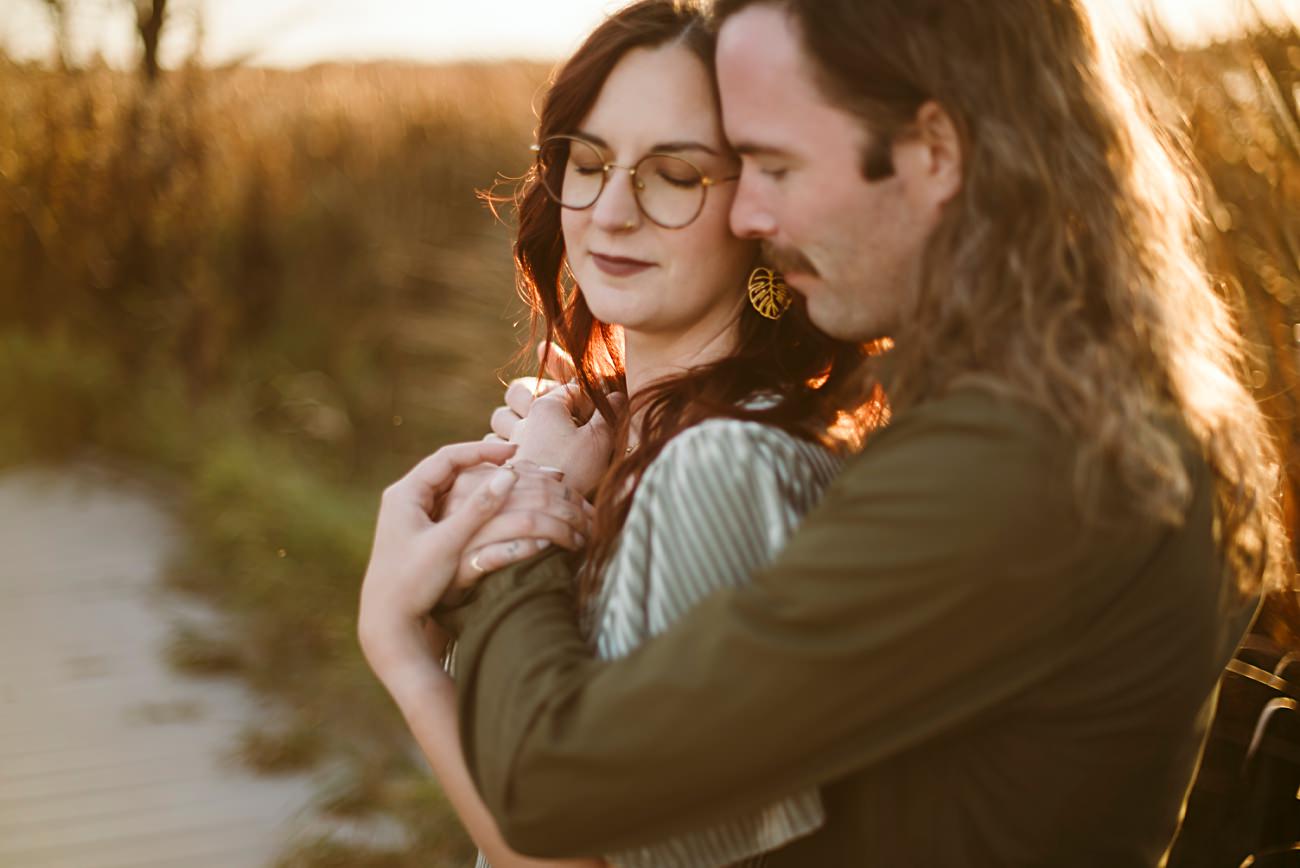 Golden Cherokee Marsh Engagement Session. Fall engagement photos, madison wi
