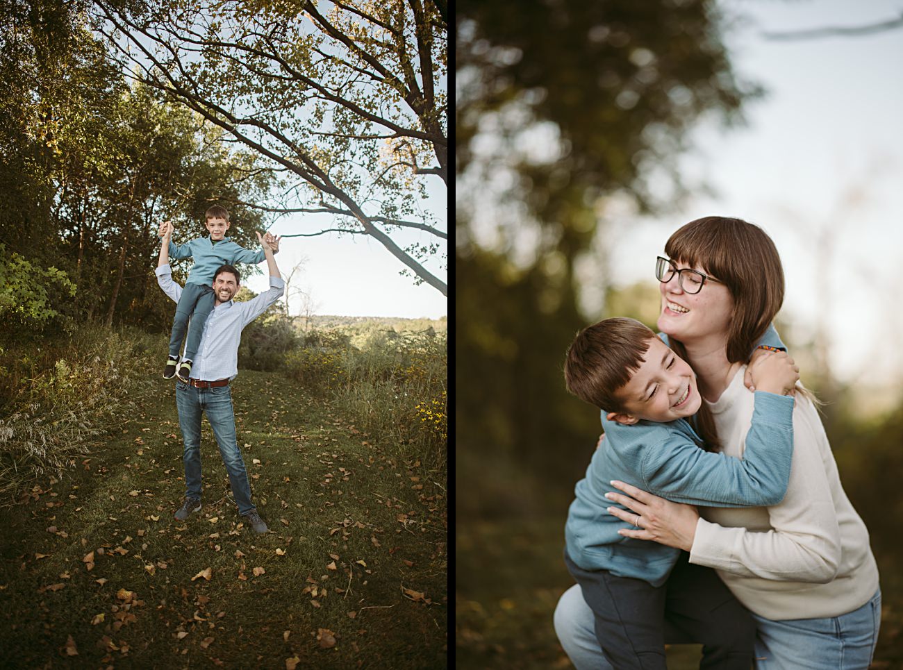fall family photos, fall family style, madison wisconsin, pope farms conservancy